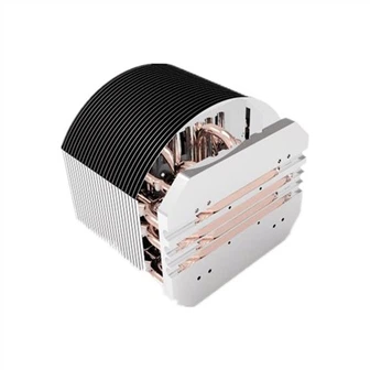 Alumiininen leimausfin jäähdytyselementti lämpöputkilla LEDille