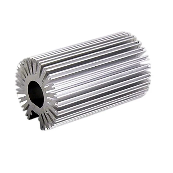 Aluminum Round Radiator Extrusion For LED