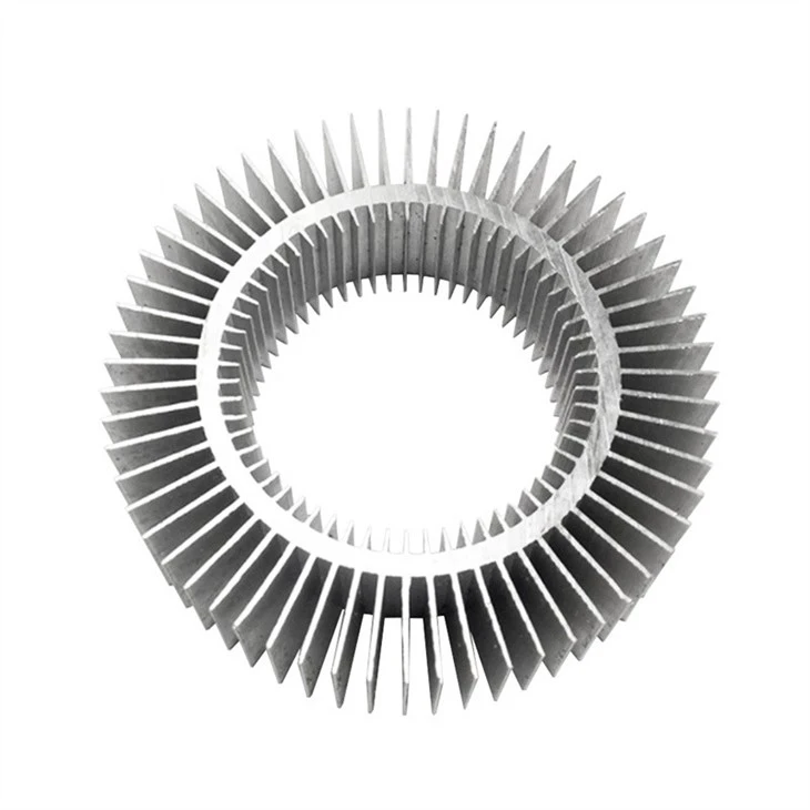 Aluminum Round Radiator Extrusion For LED