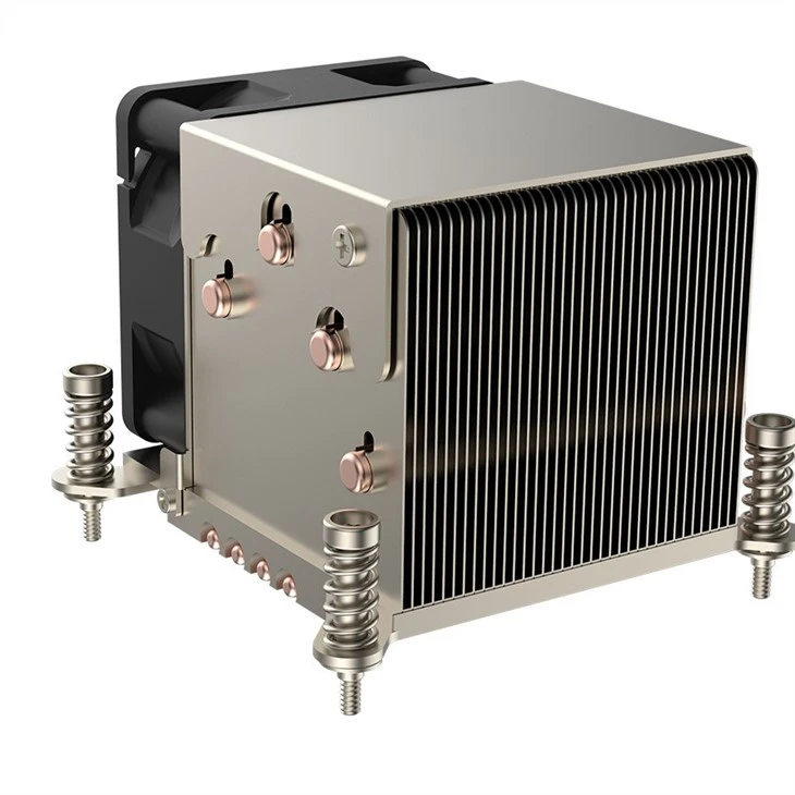 Aluminum Fin And Plate Heat Sink With Heat Pipe
